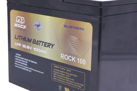 Picture of 4x Rock 12V 100Ah LiFePO4 Battery with Bluetooth