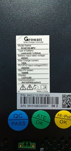 Picture of Growatt SC 48120-MPV MPPT Charge Controller